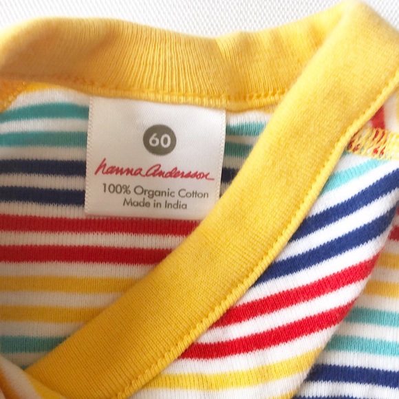 Hanna Andersson baby basics striped onesie - Picture 3 of 4